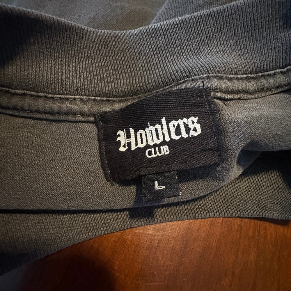 Howlers Club "Trust In Nobody" Skull Snake Graphic T-Shirt Size L Black Gothic T - Picture 3 of 4